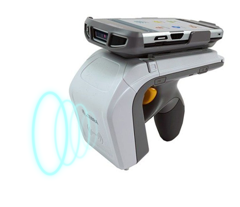 Using a handheld RFID reader scanner to register tags wirelessly in bulk