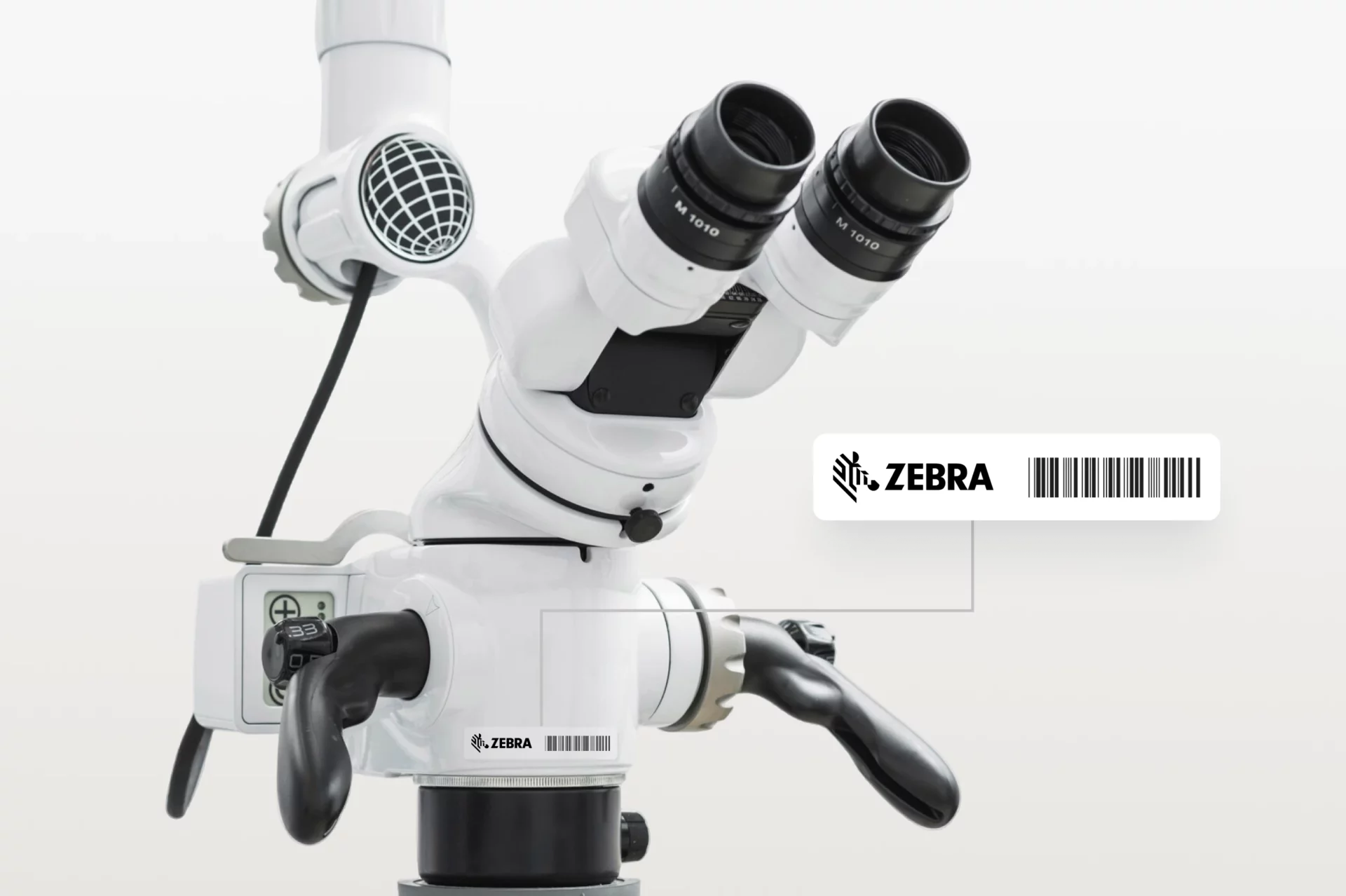 Industrial RFID tag applied directly to specialised professional equipment