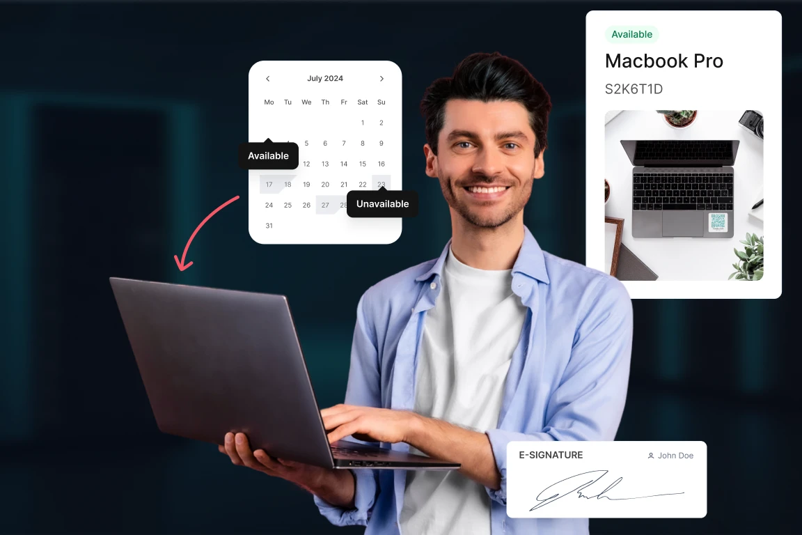 itemit booking calendar and reservation workflow